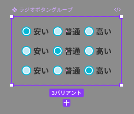 バリアントの編集